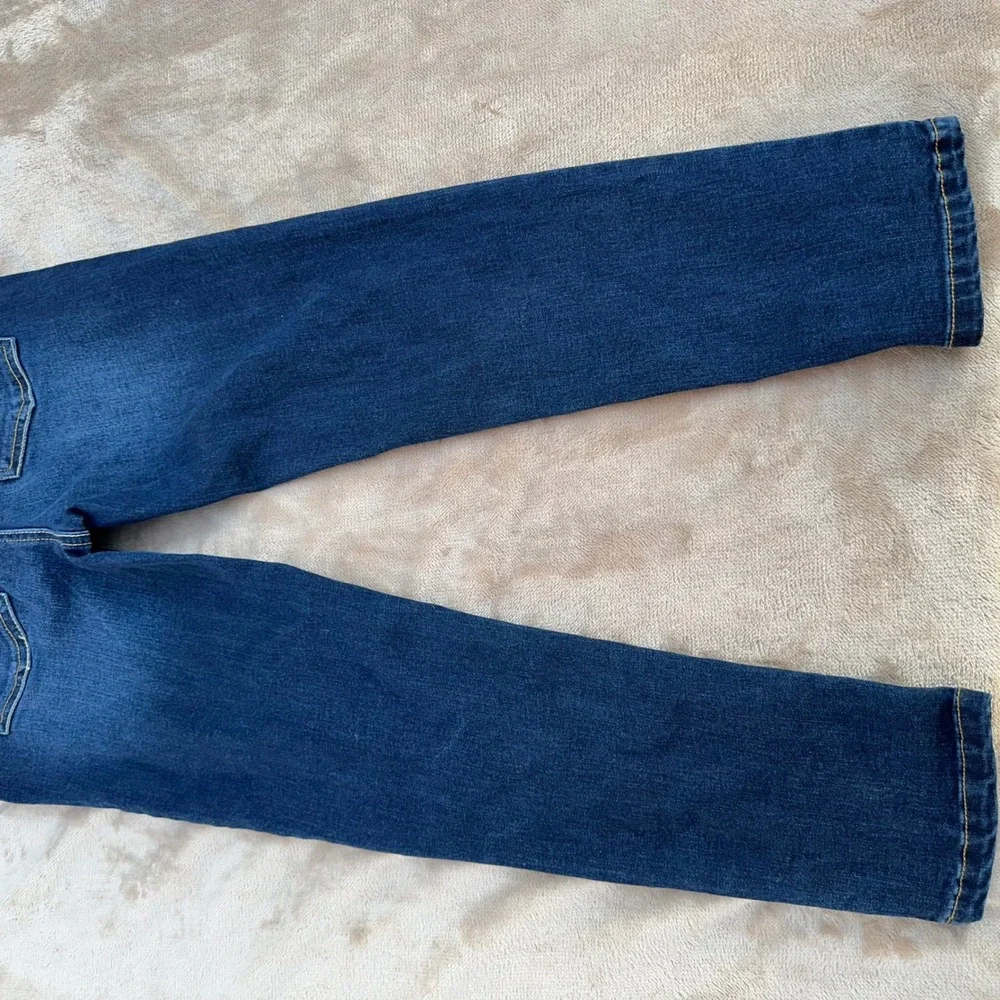 Lincoln Outfitters Jeans Girls 10 Blue Dark Wash Elastic Waist Excellent School